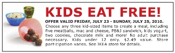FREE Kids Meal @ IKEA