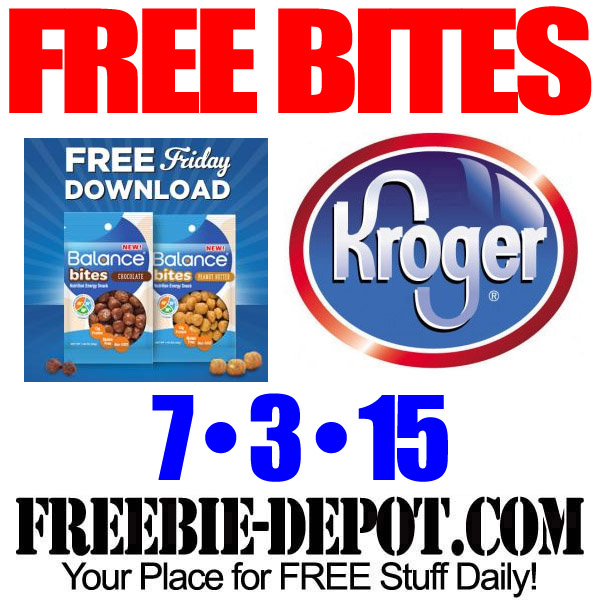 FREE Balance Bites – Kroger Freebie Friday Download – FREE Digital Coupon – FREE Nutrition Snack – 7/3/15