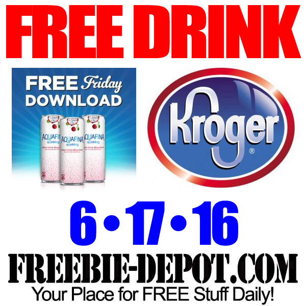 FREE Aquafina Sparkling Water – Kroger Freebie Friday Download – FREE Digital Coupon – 6/17/16