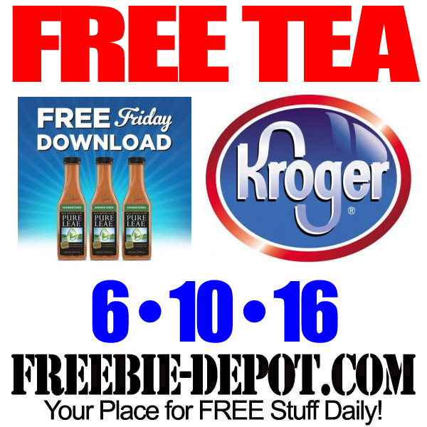 FREE Lipton Pure Leaf Tea – Kroger Freebie Friday Download – FREE Digital Coupon – 6/10/16