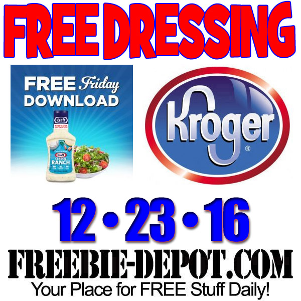 FREE Salad Dressing at Kroger – 12/23/16