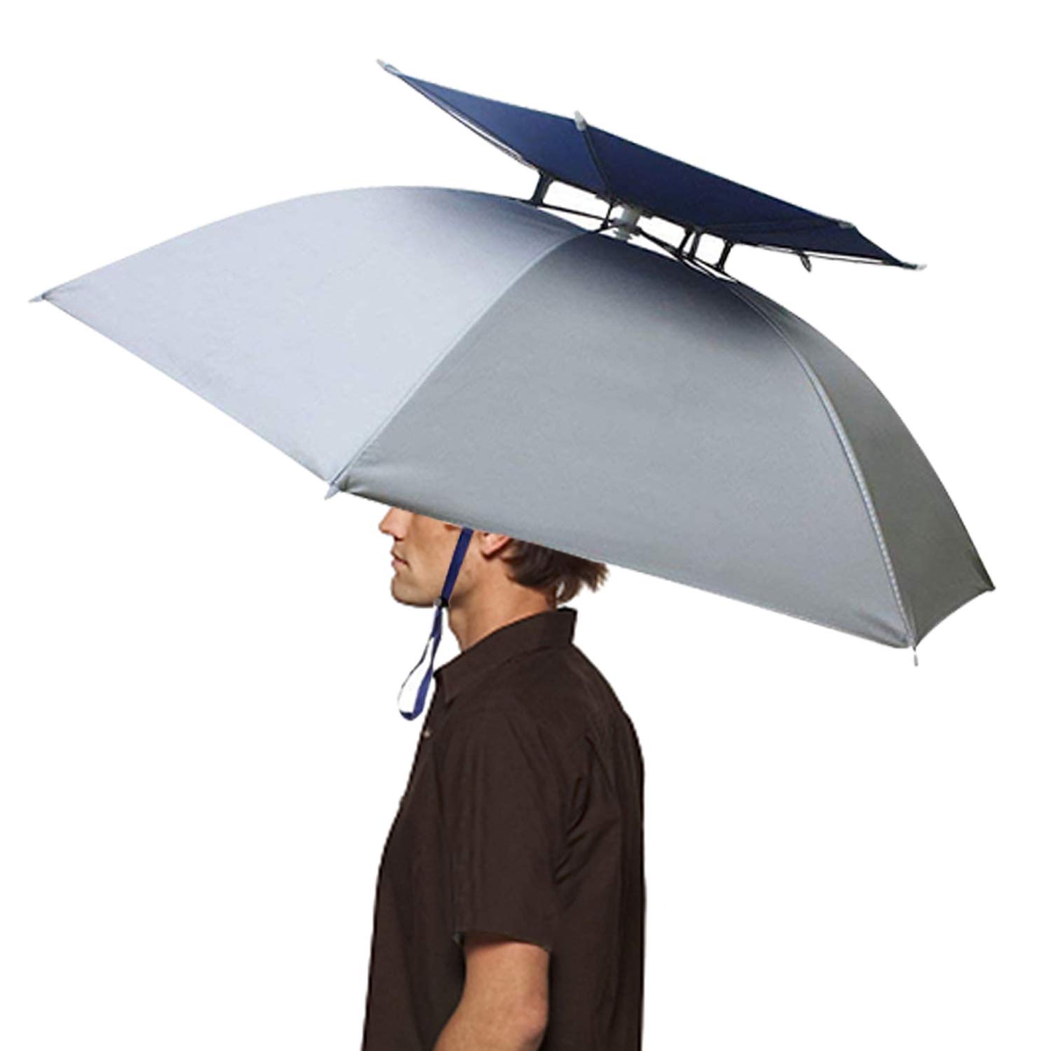 Герой зонтик. Шляпа зонт. Зонт шляпа на голову. Человек с зонтом. Зонт на резинке на голову.