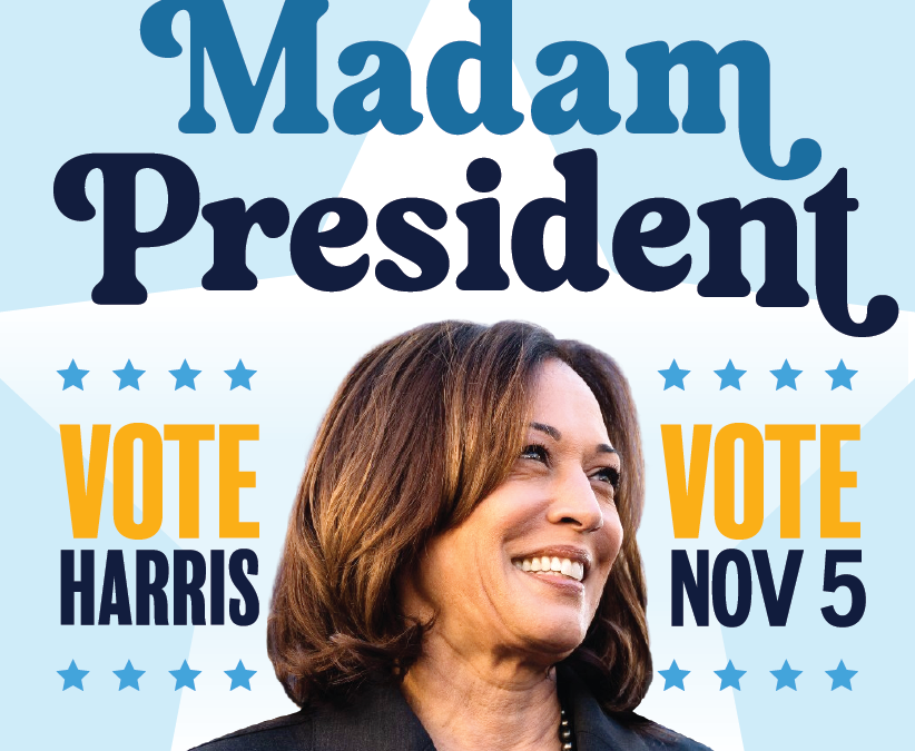 FREE Madam President – Vote Harris Sticker