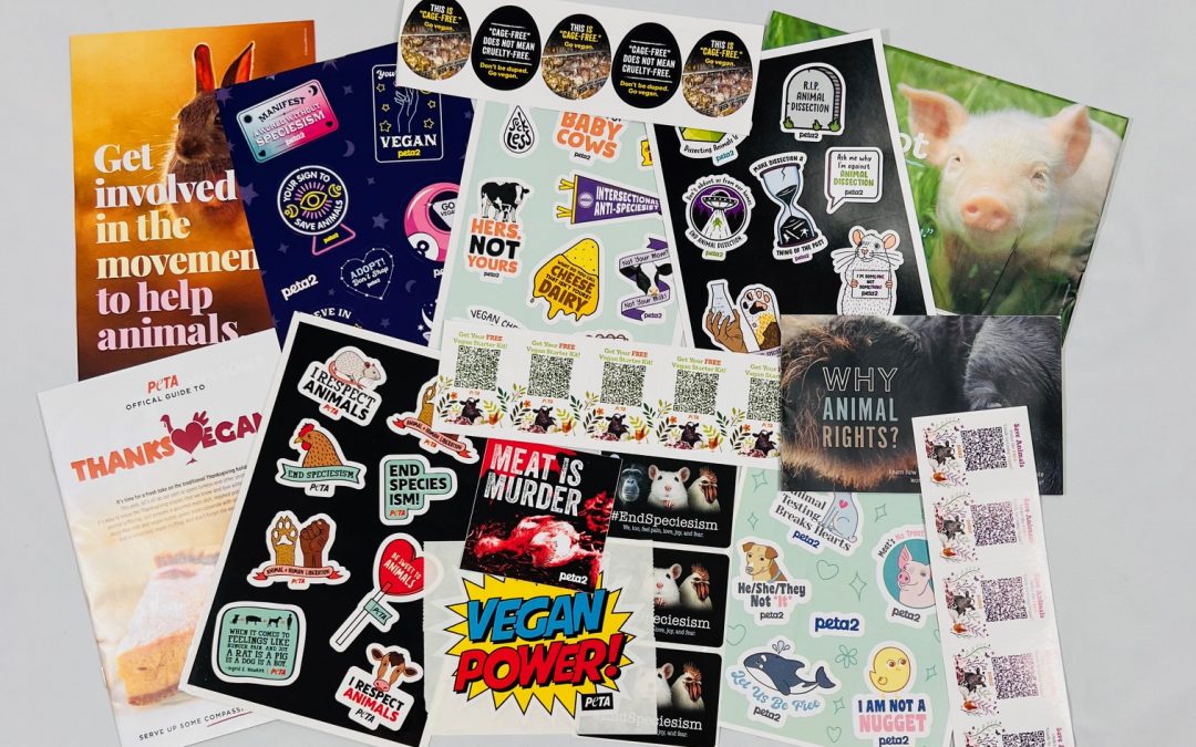 FREE Stickers for Animal Rights from PETA